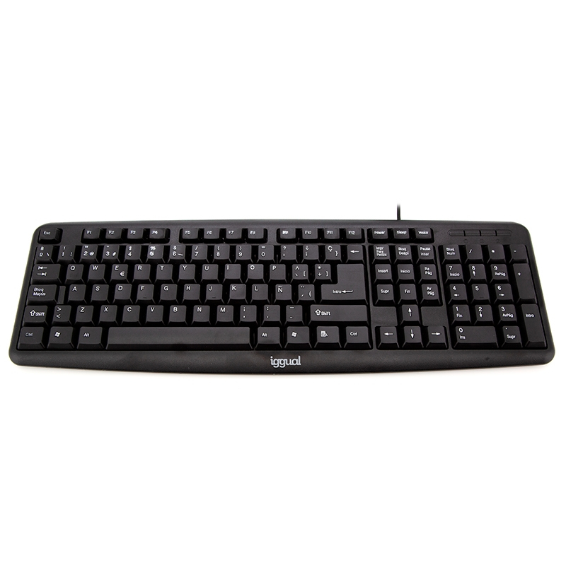 iggual CK-BASIC-105T keyboard Universal USB QWERTY Spanish Black – image 1