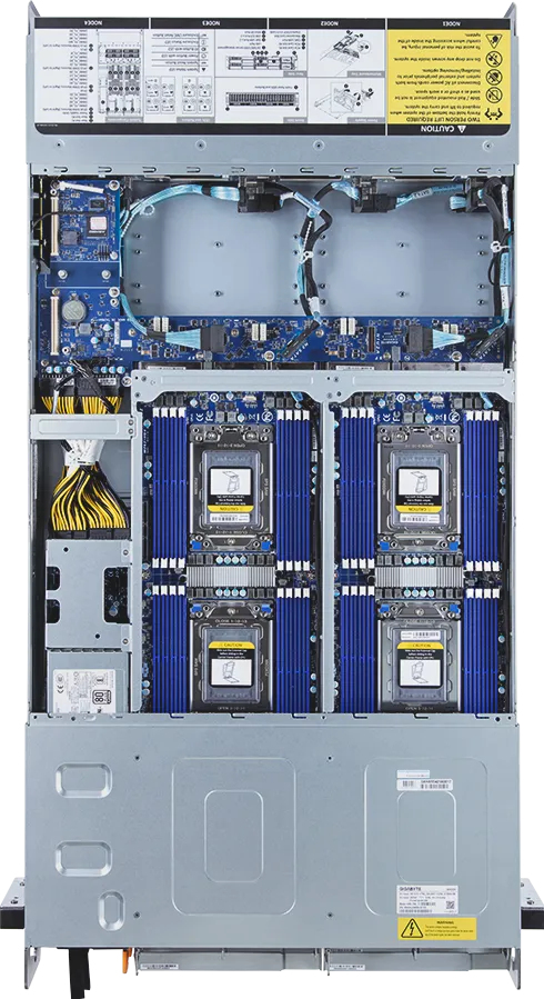 GIGABYTE H262-Z6B-ICU1 AMD SoC Socket SP3 Rack (2U) Black, Steel – image 4