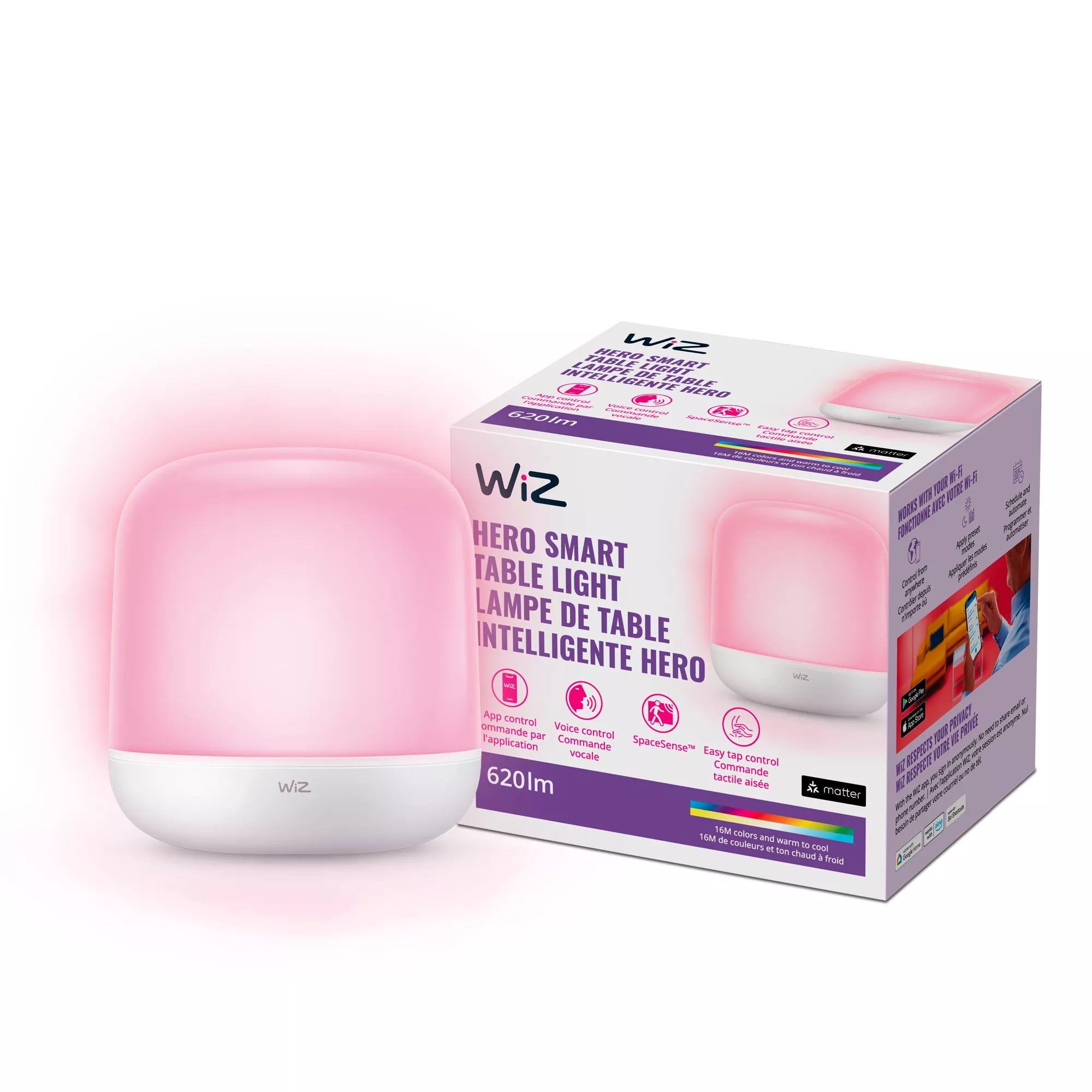 WiZ 046677604080 smart lighting Smart table lamp Wi-Fi/Bluetooth – image 2