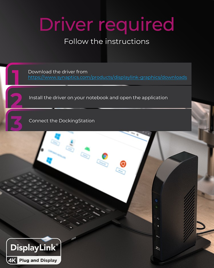 ICY BOX DisplayLink Hybrid DockingStation 12 in 1 – image 4