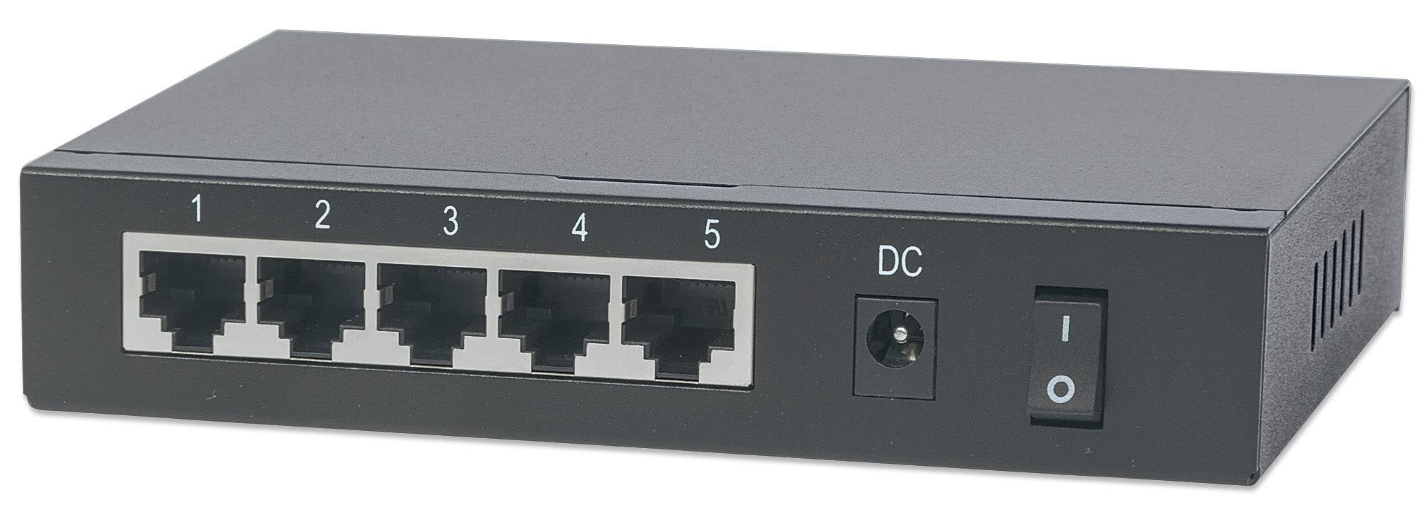 Intellinet 5-Port Gigabit Switch with PoE Passthrough, 4 x PSE PoE ports, 1 x PD PoE port, IEEE 802.3at/af Power-over-Ethernet (PoE+/PoE), IEEE 802.3az Energy E – image 4