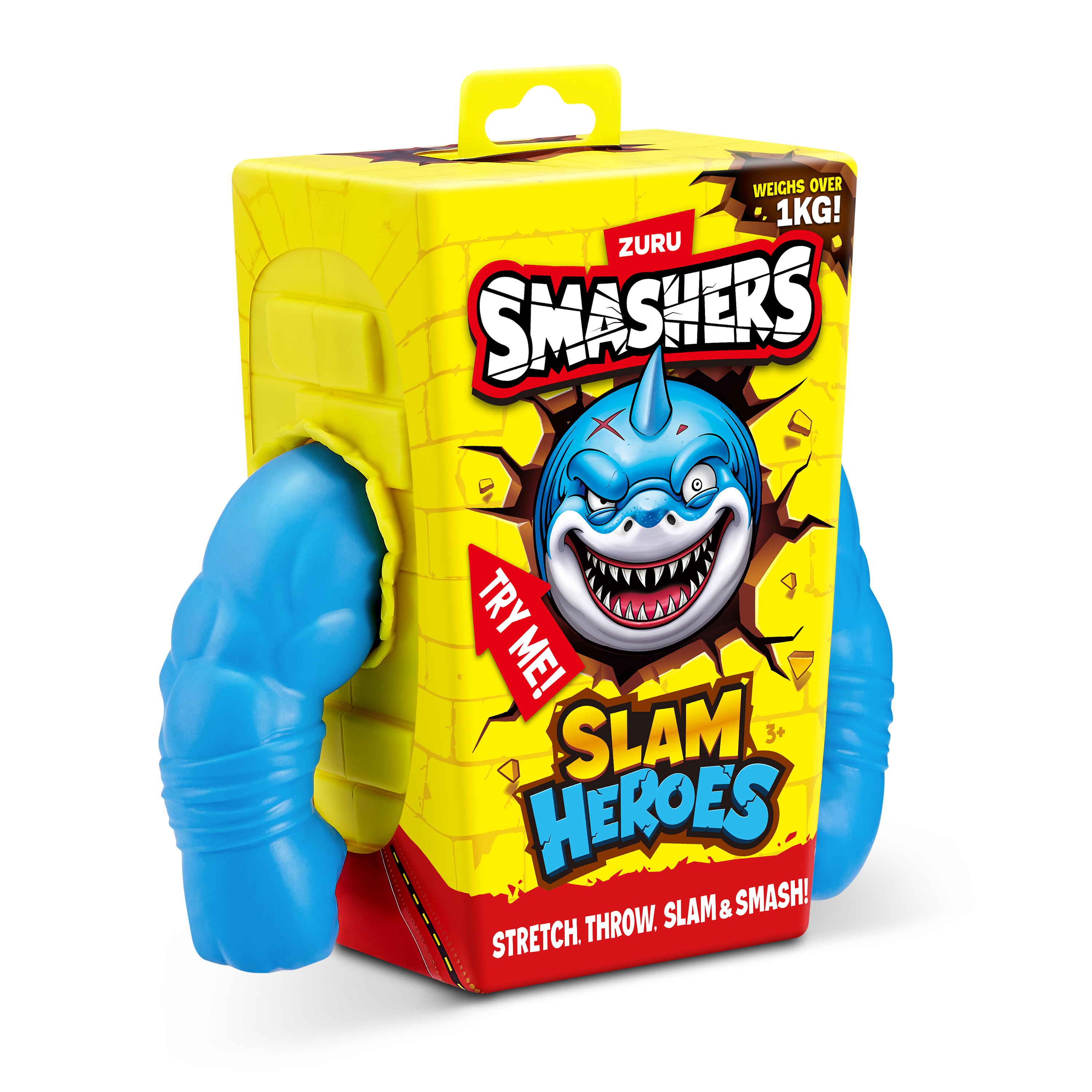 عکس فیگور اسباب بازی کوسه قهرمان Smashers 74146A SLAM، آبی