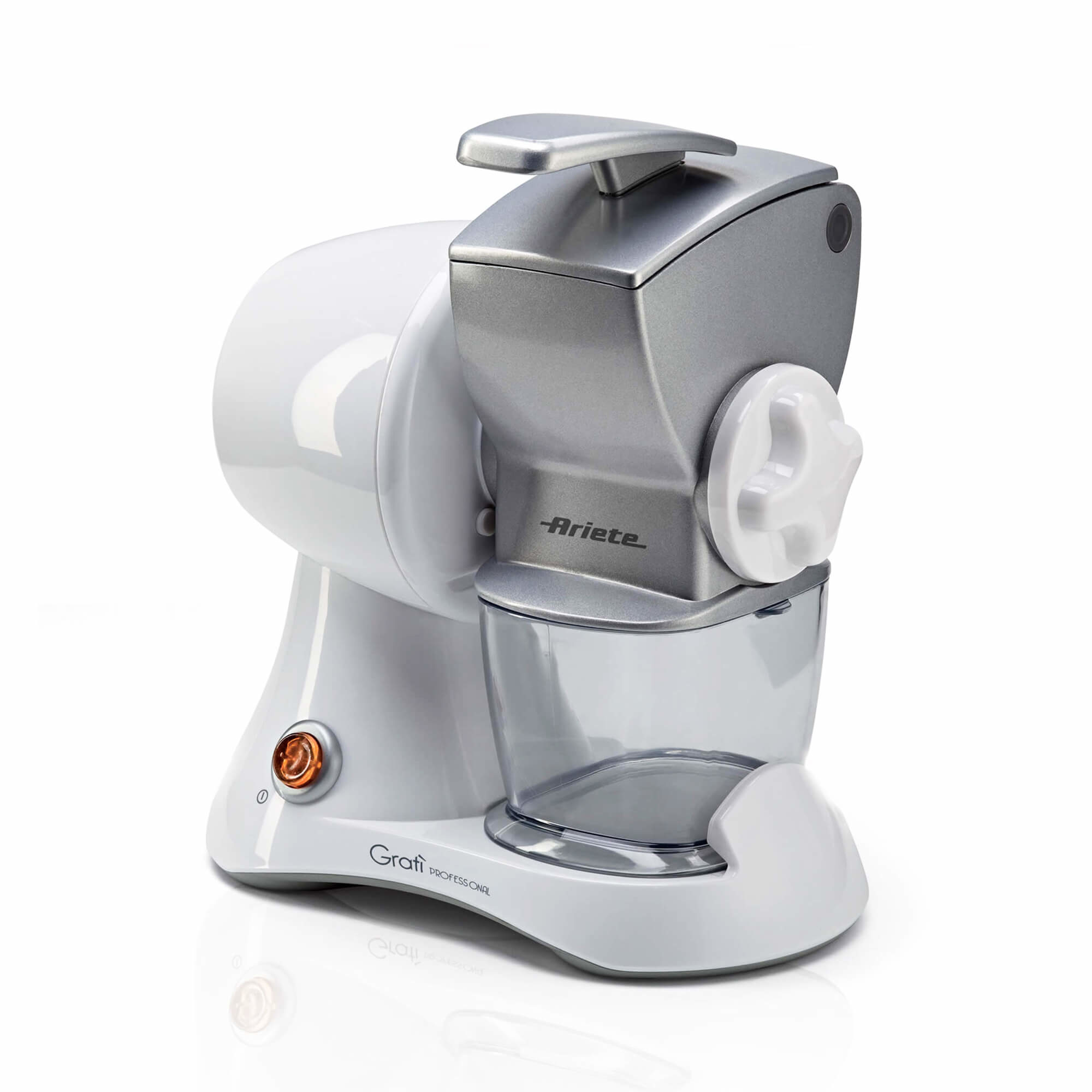 Ariete 448 Gratì Professional - Electric grater with professional roller - metal hopper - removable container - 120 Watt - Silver – image 1