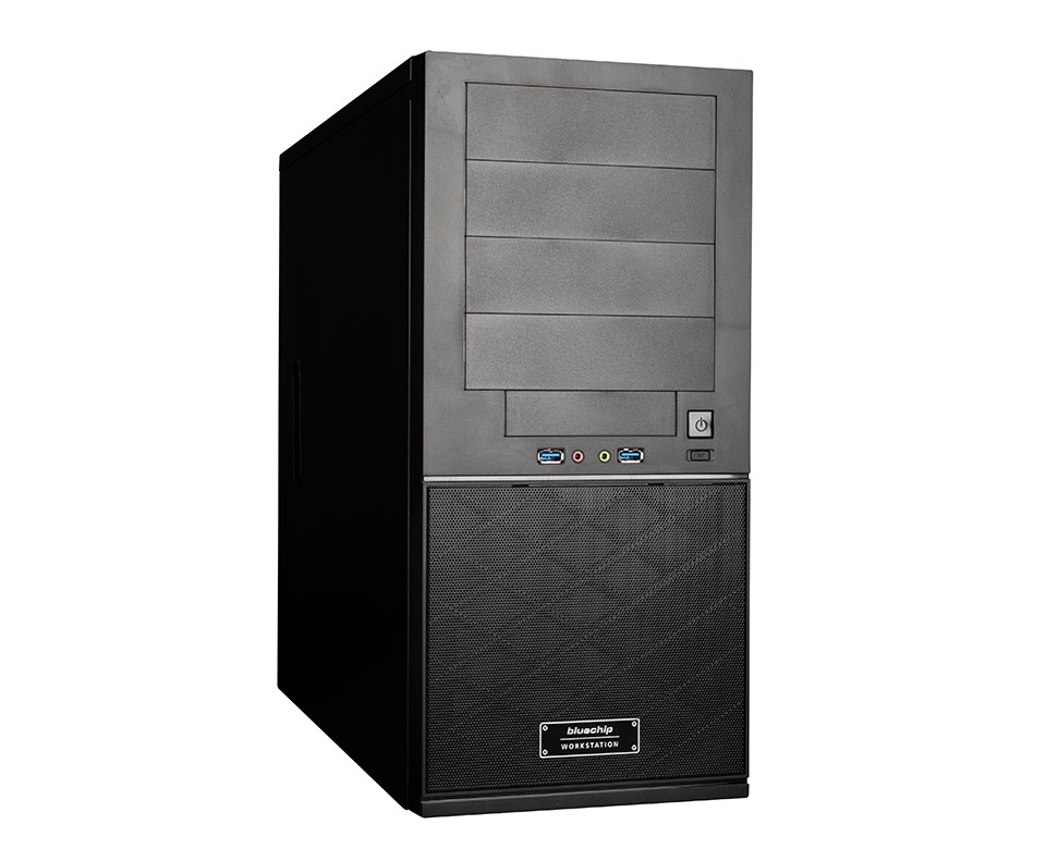 bluechip BUSINESSline Workstation WS1400 AMD Ryzen™ 7 7700X 16 GB DDR5-SDRAM 500 GB SSD NVIDIA Quadro T1000 Windows 11 Pro Mi
