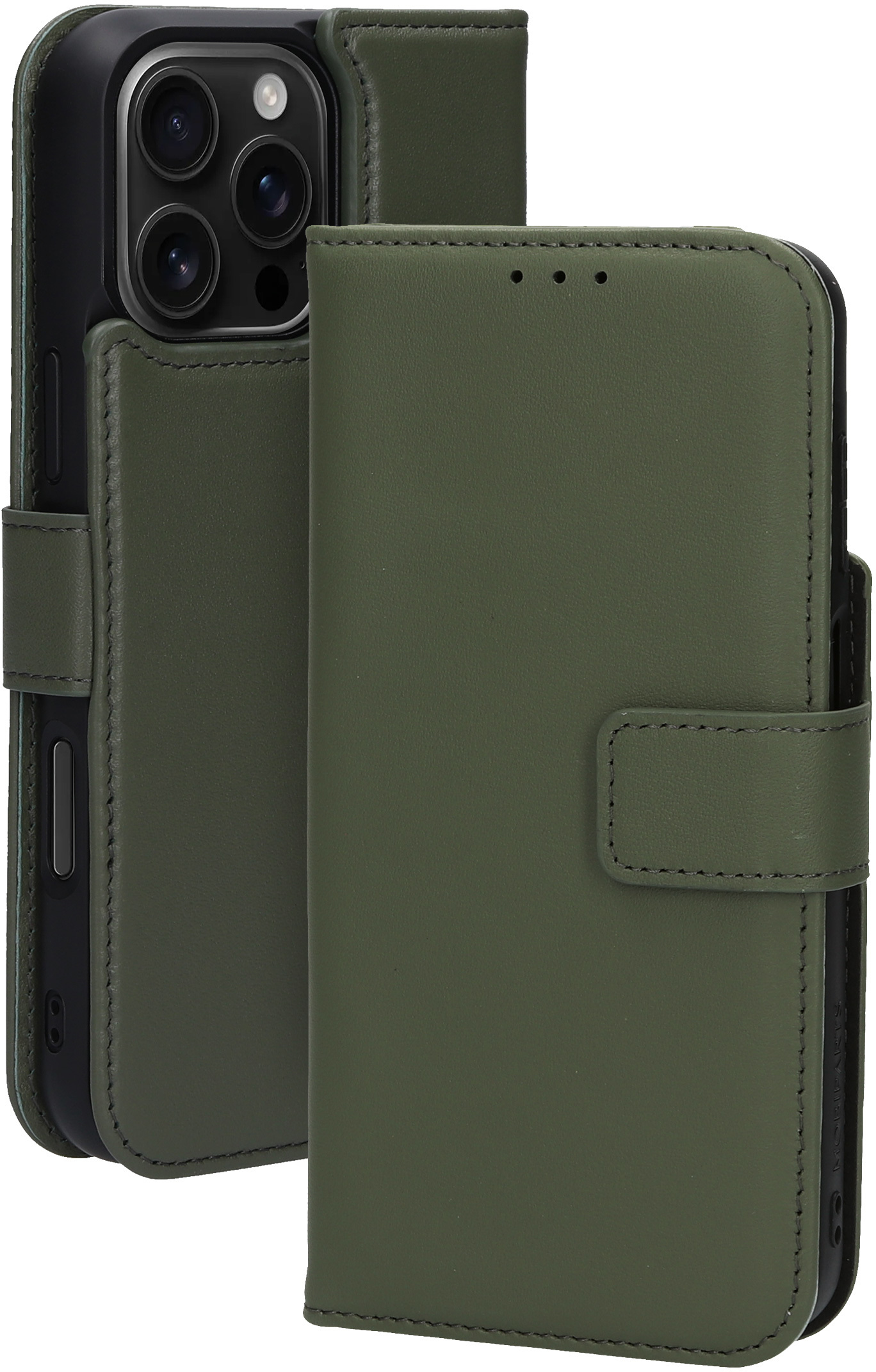Mobiparts Leather 2 in 1 Wallet Case Apple iPhone 16 Pro Max Green – image 2