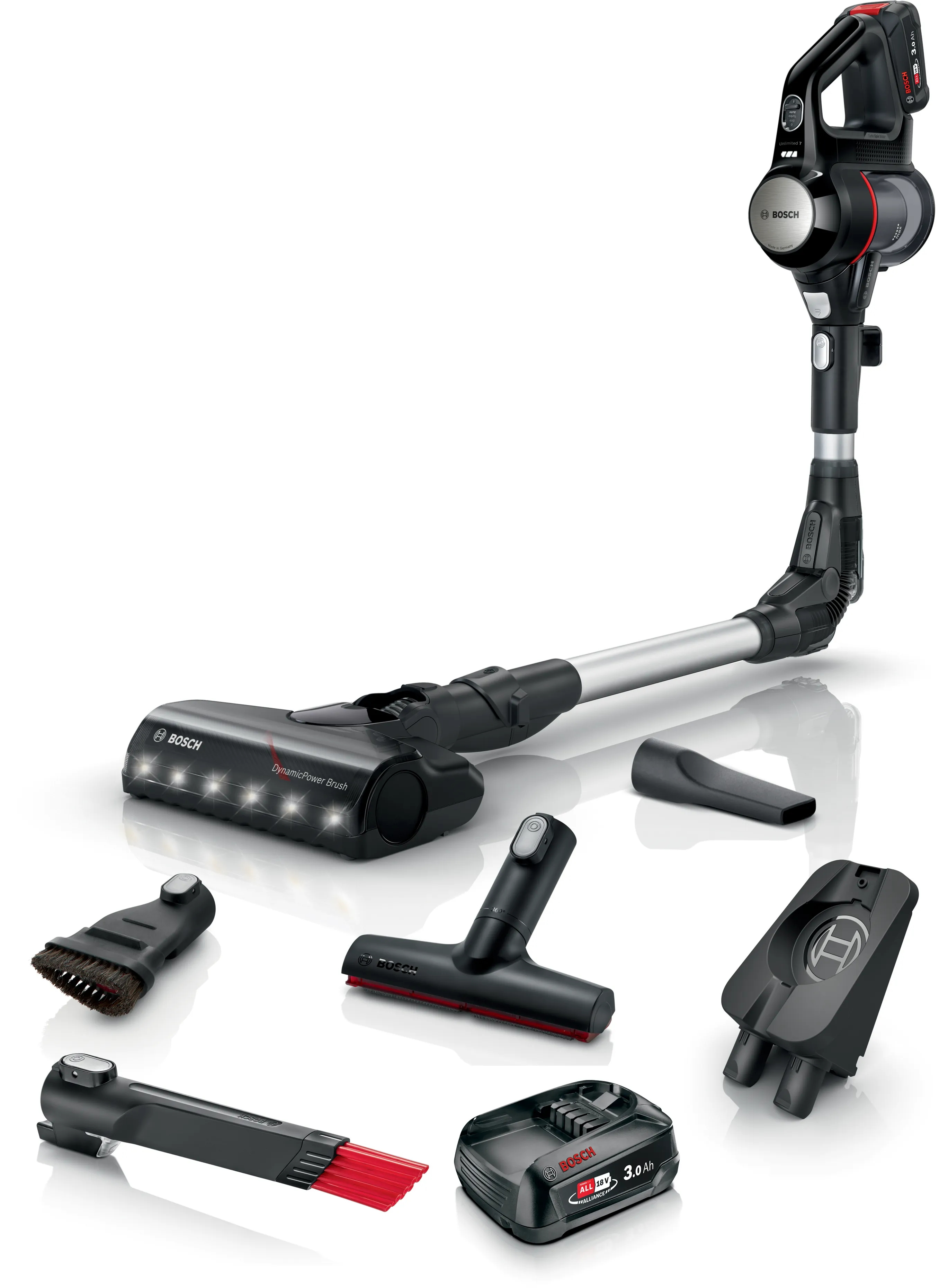 Bosch BCS712XXL scopa elettrica Aspirapolvere elettrica Batteria Secco Senza sacchetto 03 L Nero 3 Ah