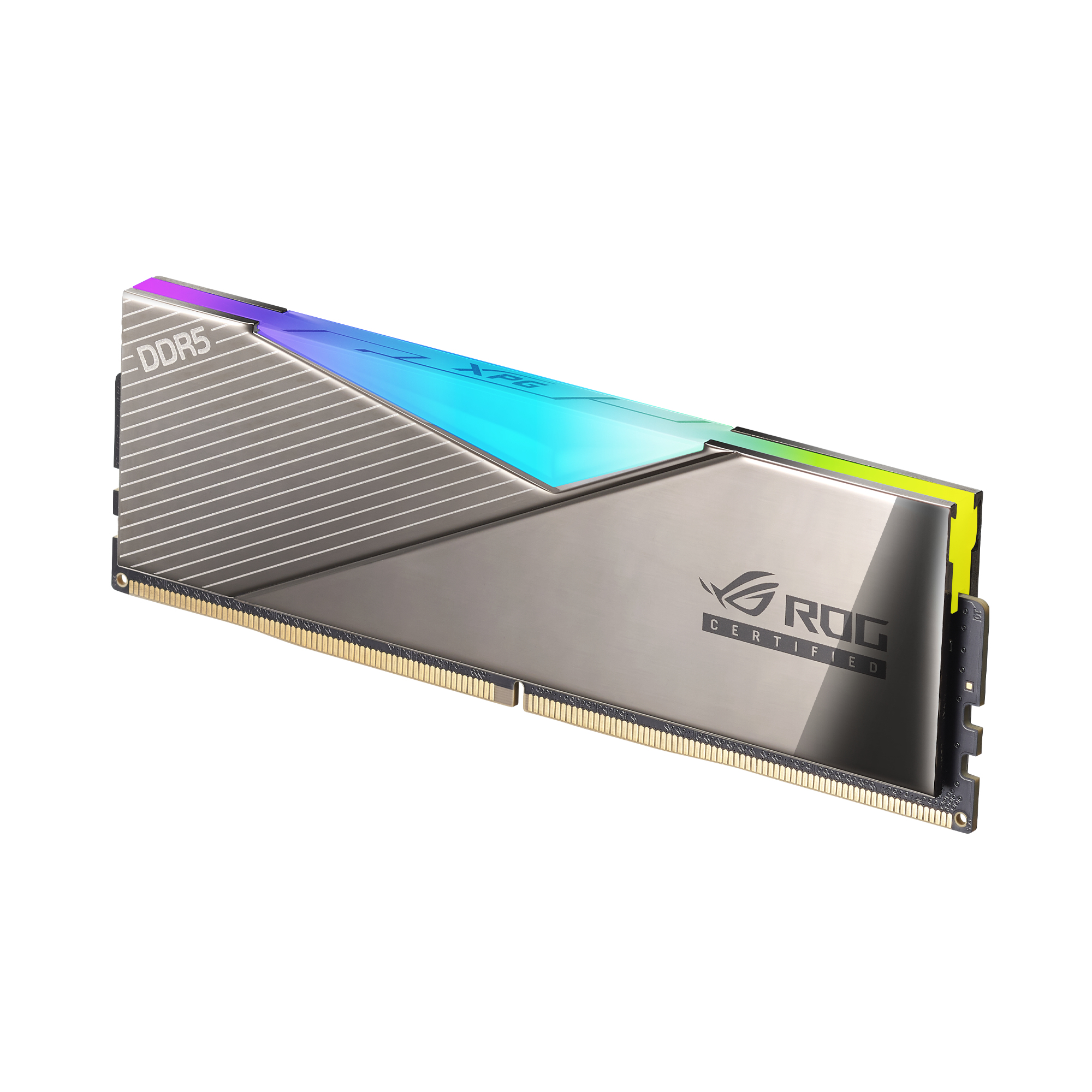 Memoria RAM XPG Lancer ROG - DDR5 - 24GB - PC5-57600 - 7200MHz - CL34 - 1.4V - RGB - Con Disipador - Color Gris - Gamer/Alto Rendimiento - AX5U7200C3424G-DCLARROG