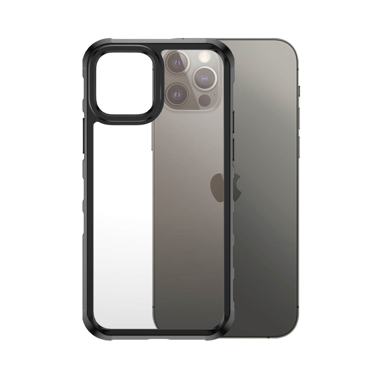 PanzerGlass ® SilverBullet ClearCase iPhone 12 | 12 Pro | Black – image 2