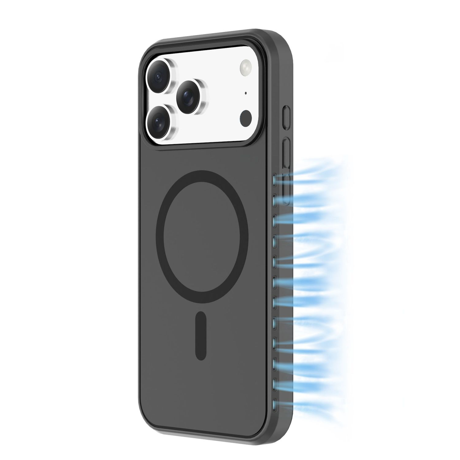 Cellular Line - Funda Cellularline Icy Mag para iPhone 17 Pro Max negro.