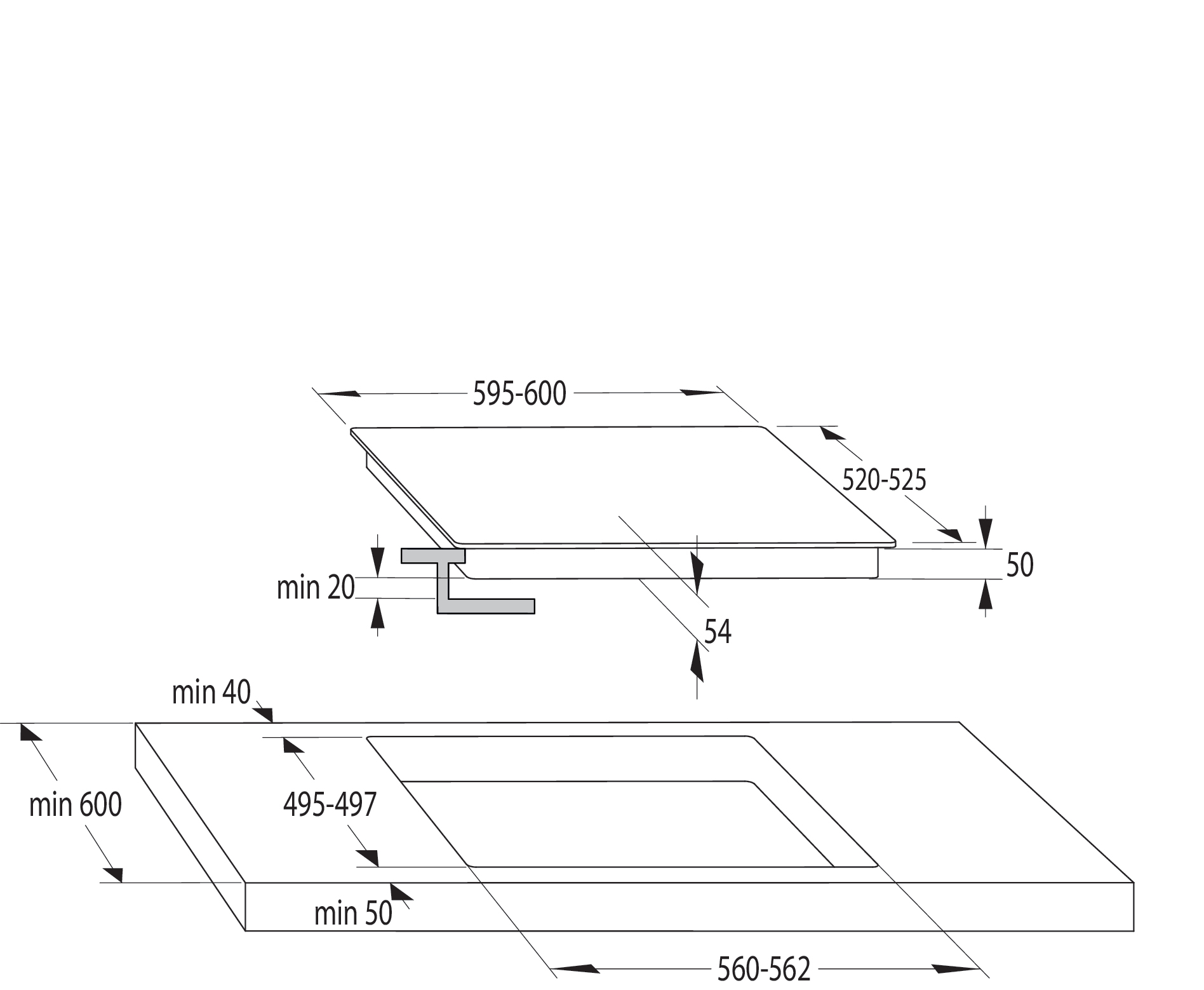 Hisense I6456CB hob Black Built-in – image 7