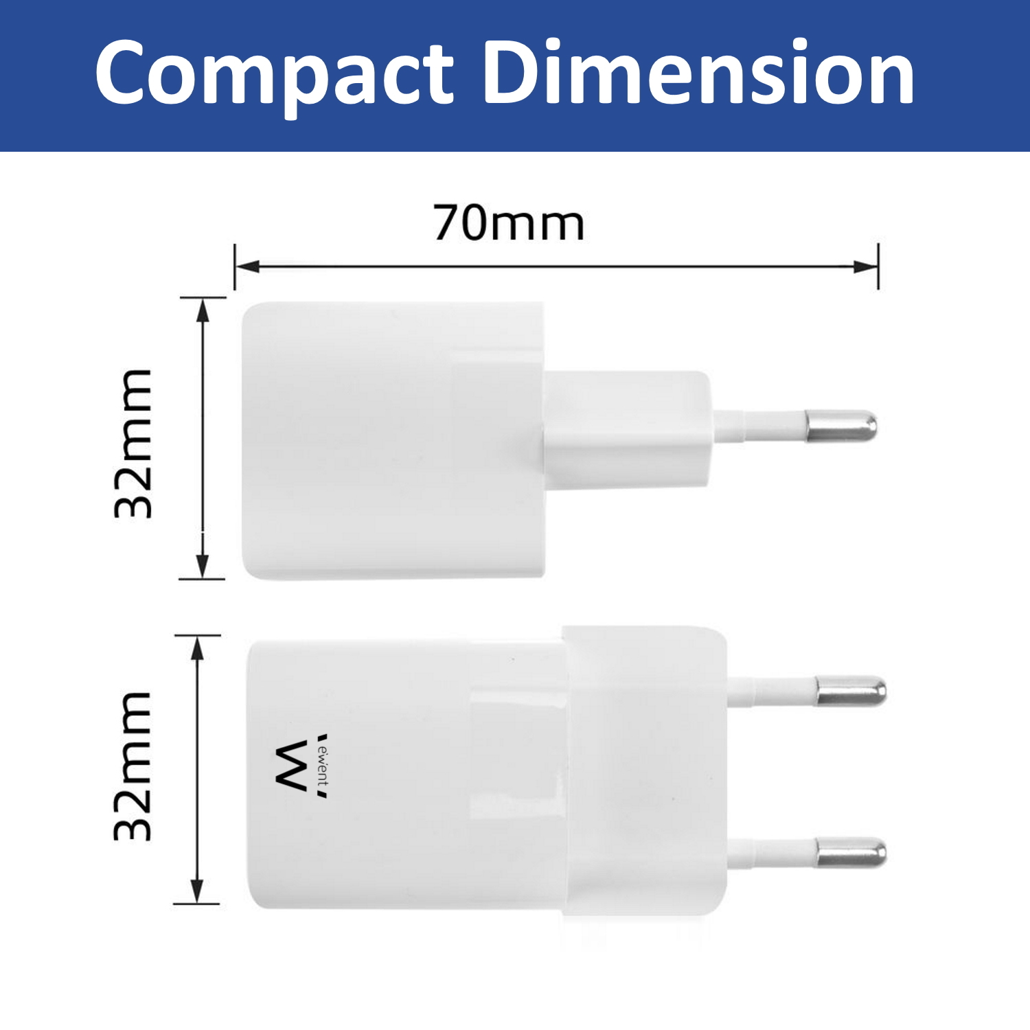 Ewent EW1322 mobile device charger Universal White AC Fast charging Indoor – image 4