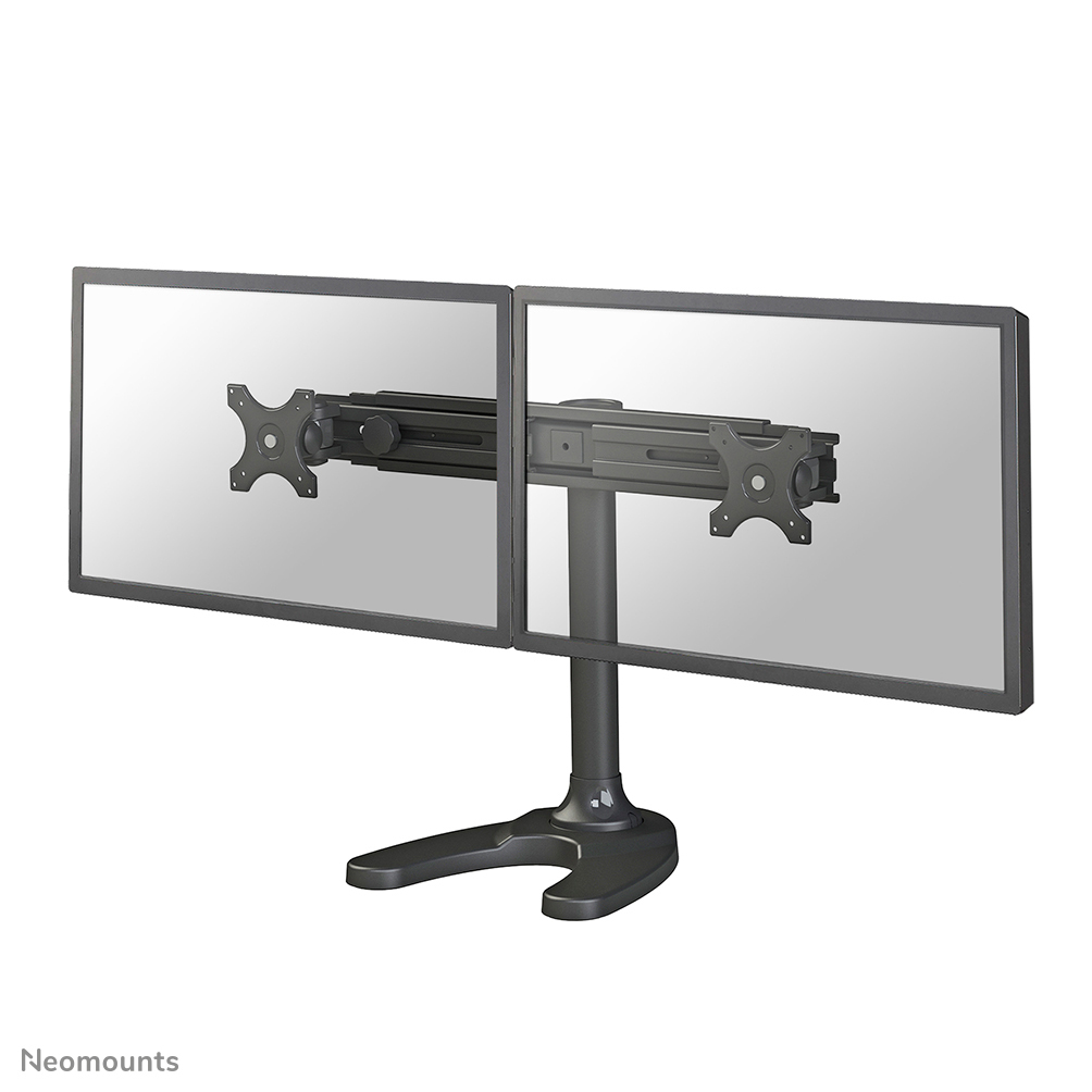 Neomounts FPMA-D700DD - Stand - full-motion - for 2 LCD displays - black - screen size: 19"-30" - desktop stand, grommet, desk-mountable