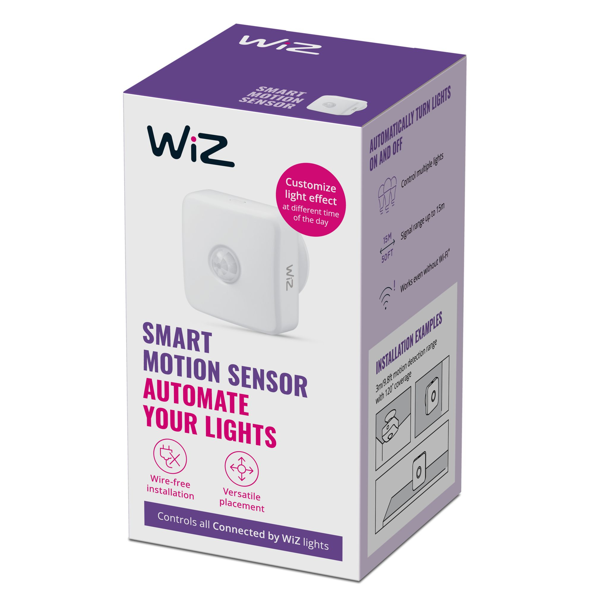WiZ 8719514261501 motion detector Wireless Wall White – image 3