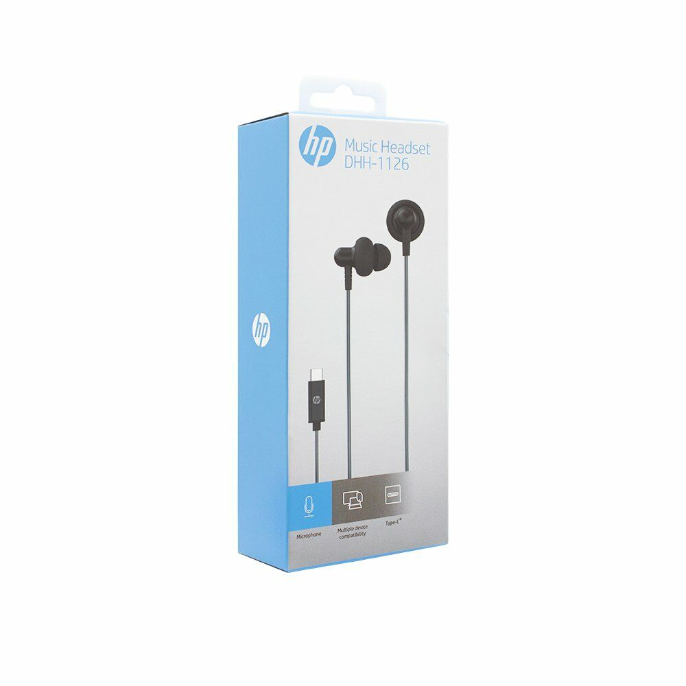 HP DHH-1126 Headset Wired In-ear Calls/Music USB Type-C Black – image 3