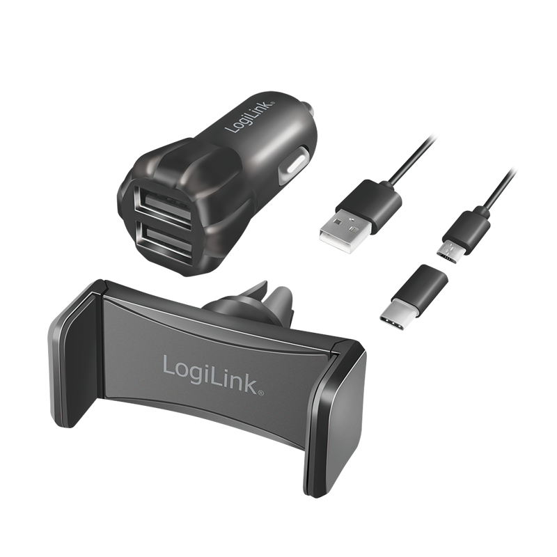 LogiLink PA0203 mobile device charger Power bank, Smartphone, Tablet Black Cigar lighter Auto – image 8