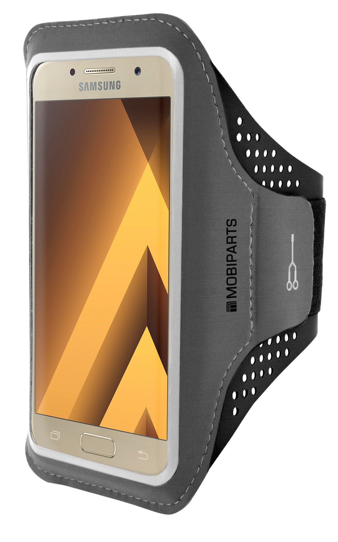 Mobiparts Comfort Fit Sport Armband Samsung Galaxy A3 (2017) Black