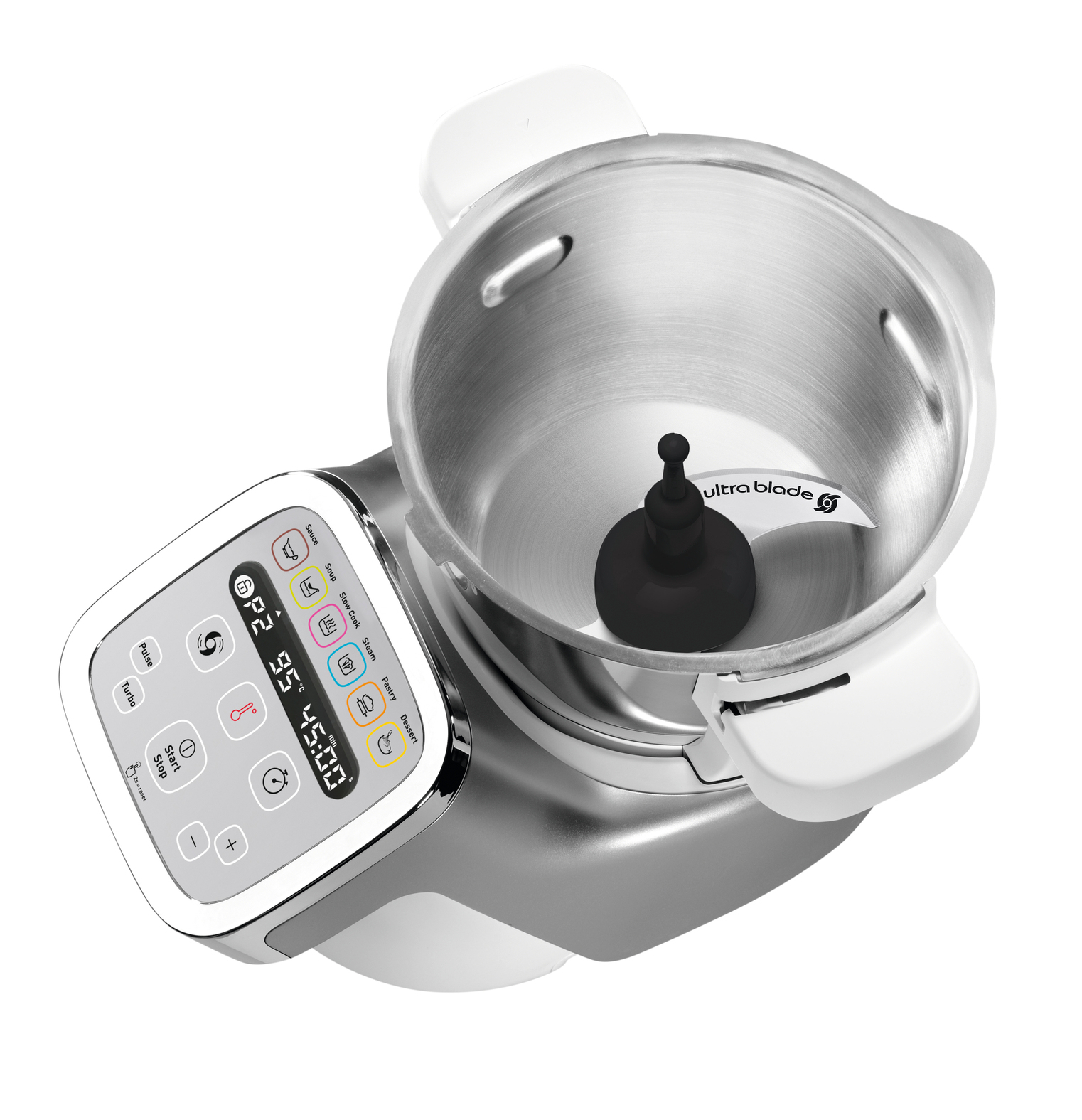 Moulinex HF807E 1550 W 3 L Grey, Stainless steel, White – image 2
