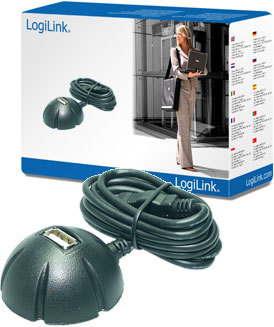 LogiLink CU0013A interface hub 480 Mbit/s Black – image 2