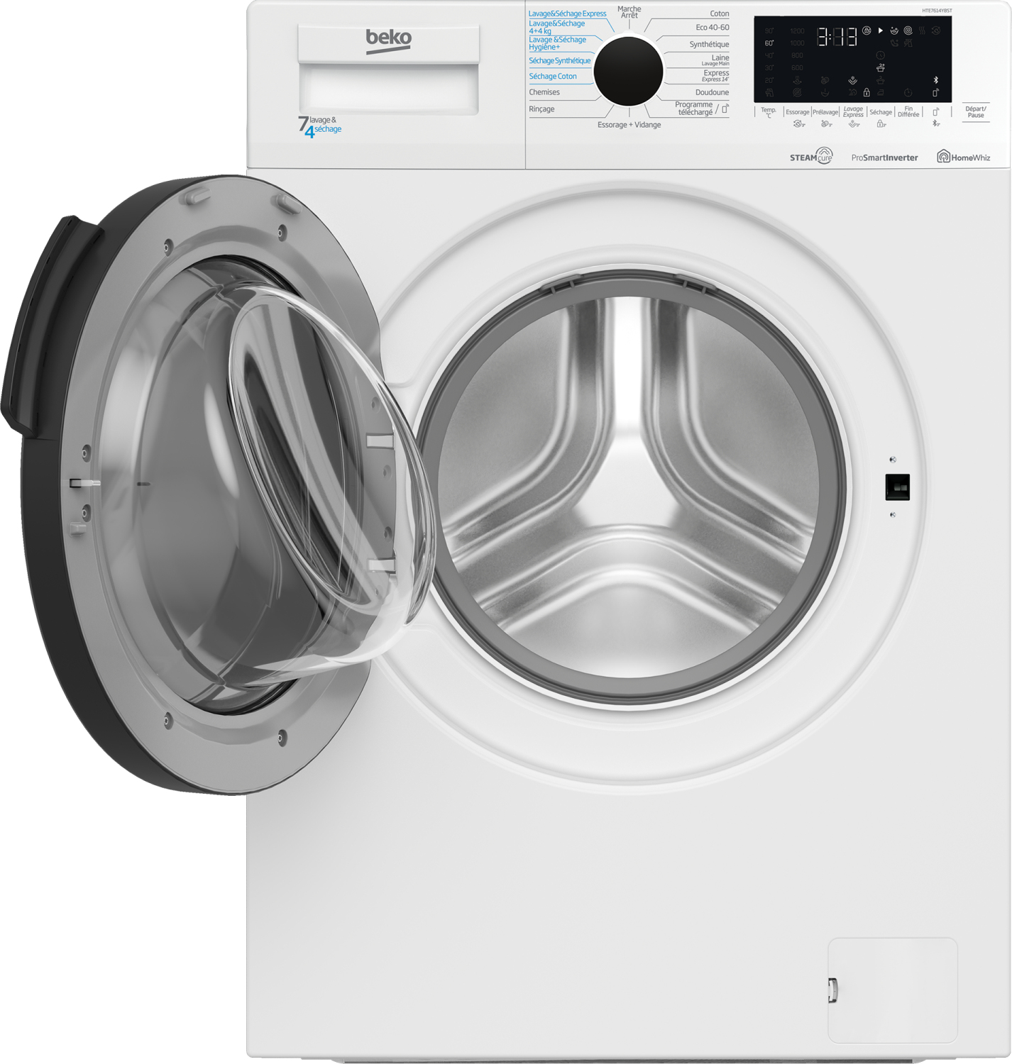 Beko HTE7614YBST washer dryer Freestanding Front-load White – image 6