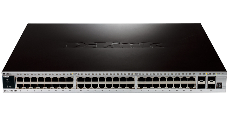 D-Link DGS-3620-52T/SI network switch Managed L3 Gigabit Ethernet (10/100/1000) Black