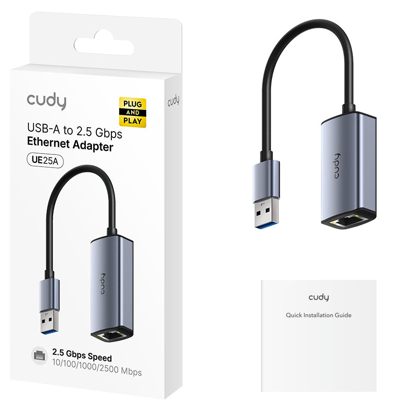 Cudy USB-A to 2.5Gbps Ethernet Adapter | UE25A – image 2