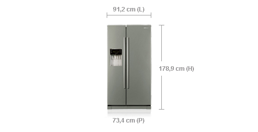 Samsung RSA-1UHMG side-by-side refrigerator Freestanding – image 3