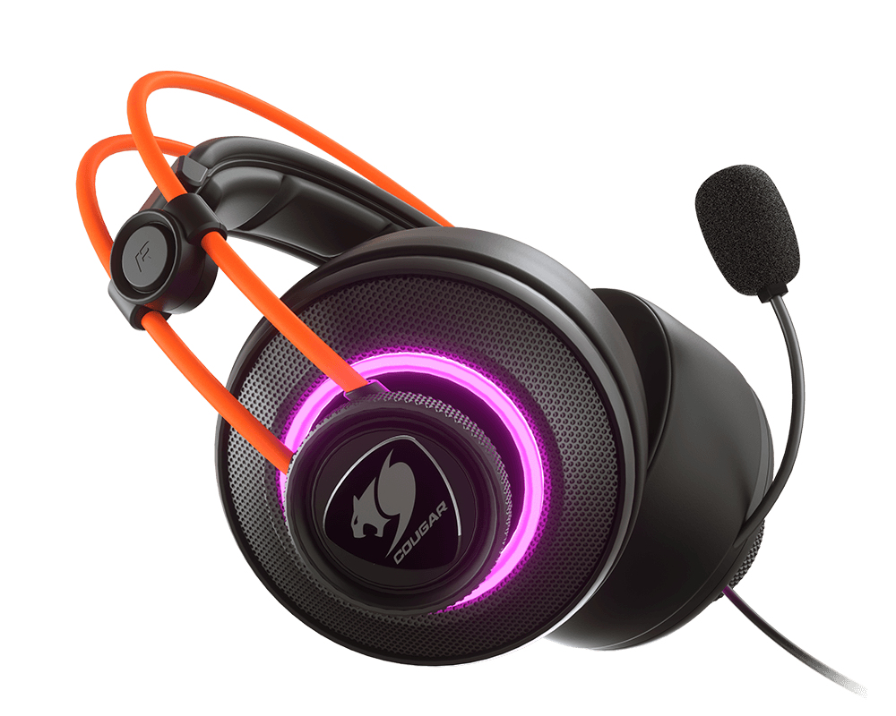 COUGAR 3H700U50C.0004 headphones/headset Wired Head-band Gaming Black, Orange – image 4