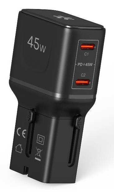 Celly MULTIPLUGSL45W mobile device charger Headphones, Smartphone, Tablet Black AC Fast charging Indoor – image 1
