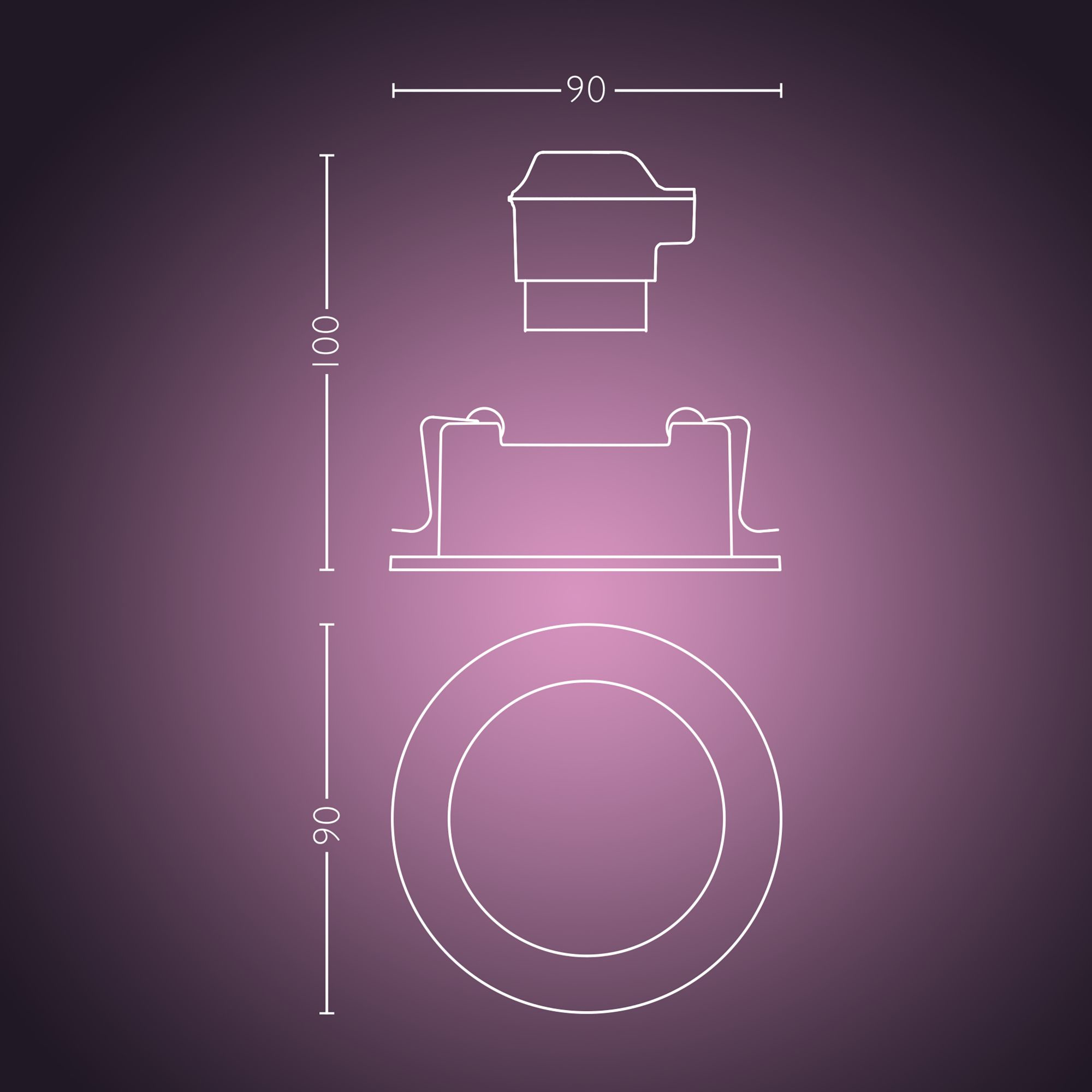 Philips by Signify Philips Hue White and colour ambience Centura recessed spotlight – image 7