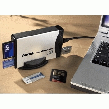 Hama 2.5" HDD Housing + 32in1 card reader – image 2