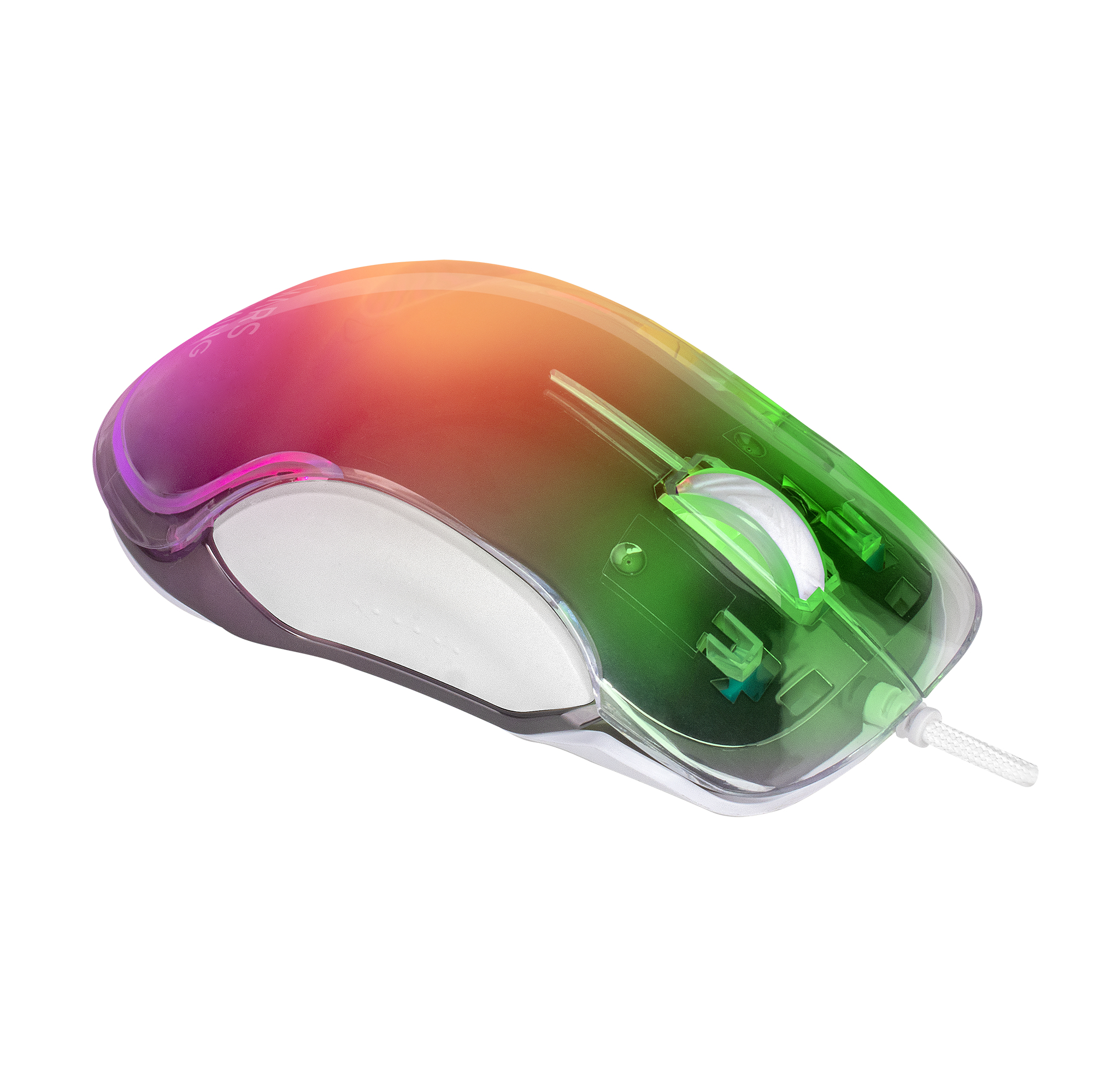Mars Gaming MMGLOW Chroma-Glow RGB Gaming Mouse Mirror Finish Ultra-Lightweight 12800 DPI White – image 4