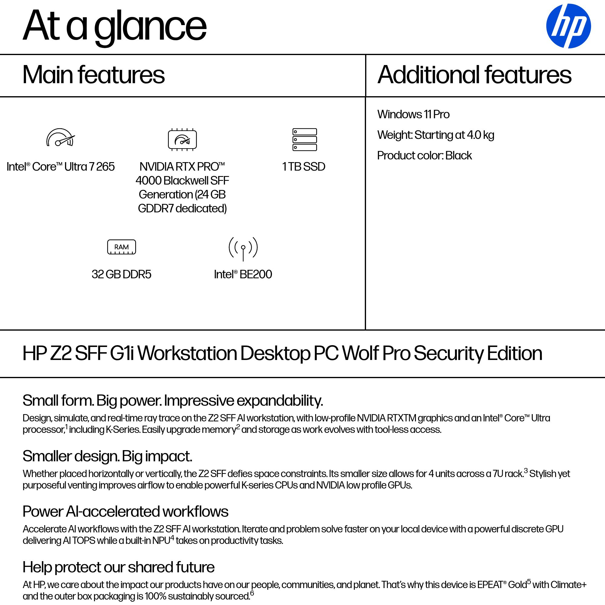HP DP5P8ET PC/workstation Intel Core Ultra 7 265 – image 3