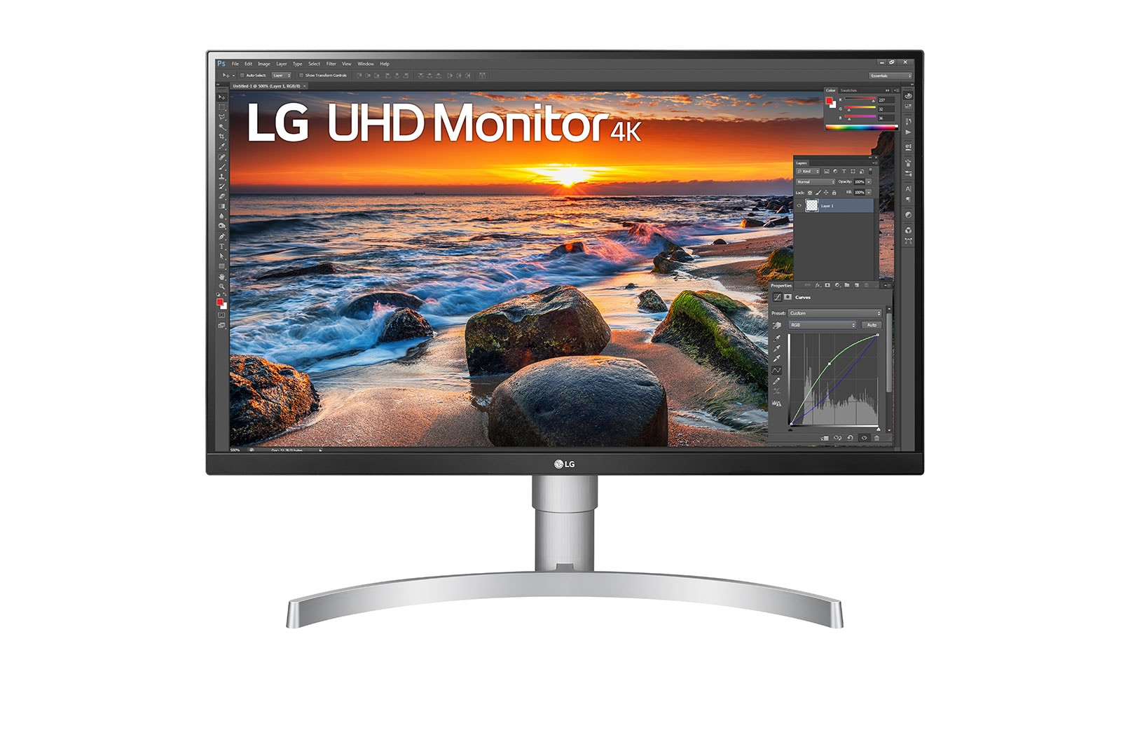 LG 27UN83A-W computer monitor – image 2