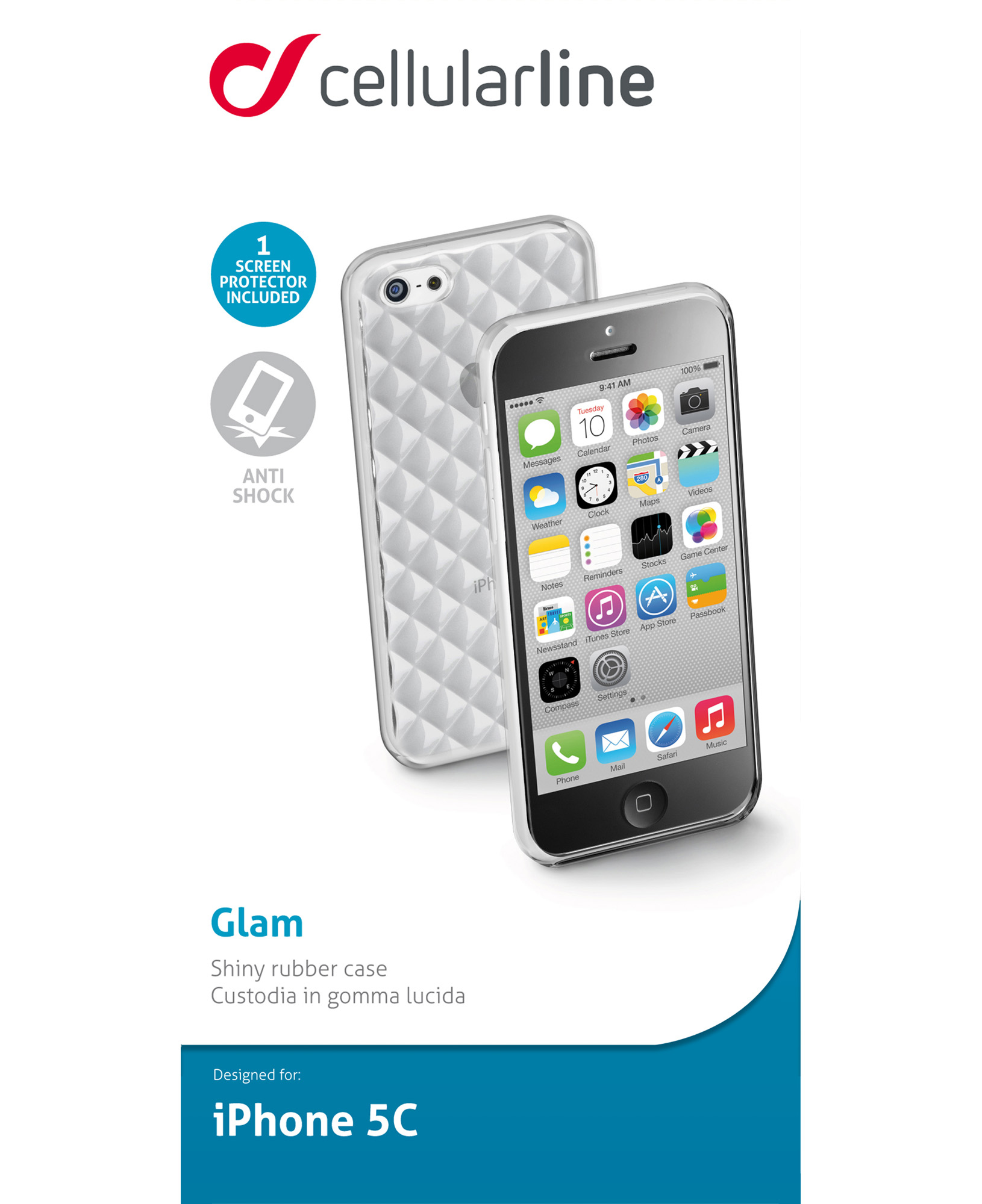 Cellularline Glam iPhone 5C - Transparent – image 5