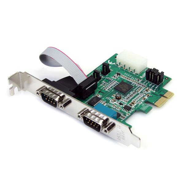 StarTech.com Discontinued and replaced by PEX2S953: 2 Port Native PCI Express RS232 Serial Adapter Card with 16950 UART – image 1