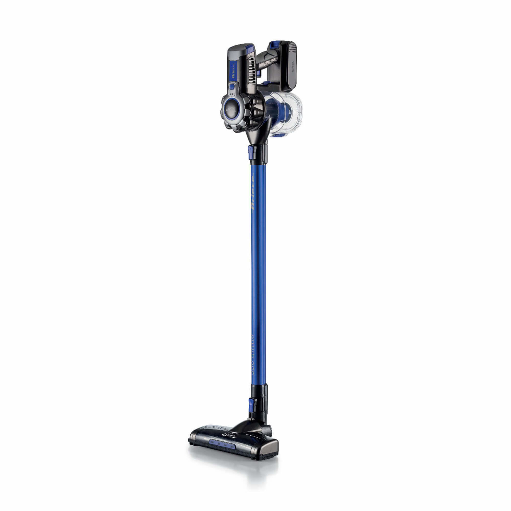 Ariete 2722 22 V Lithium, Cordless Electric Broom and Handheld Vacuum Cleaner, Aluminium, Blue, 120 W, 1 Litre