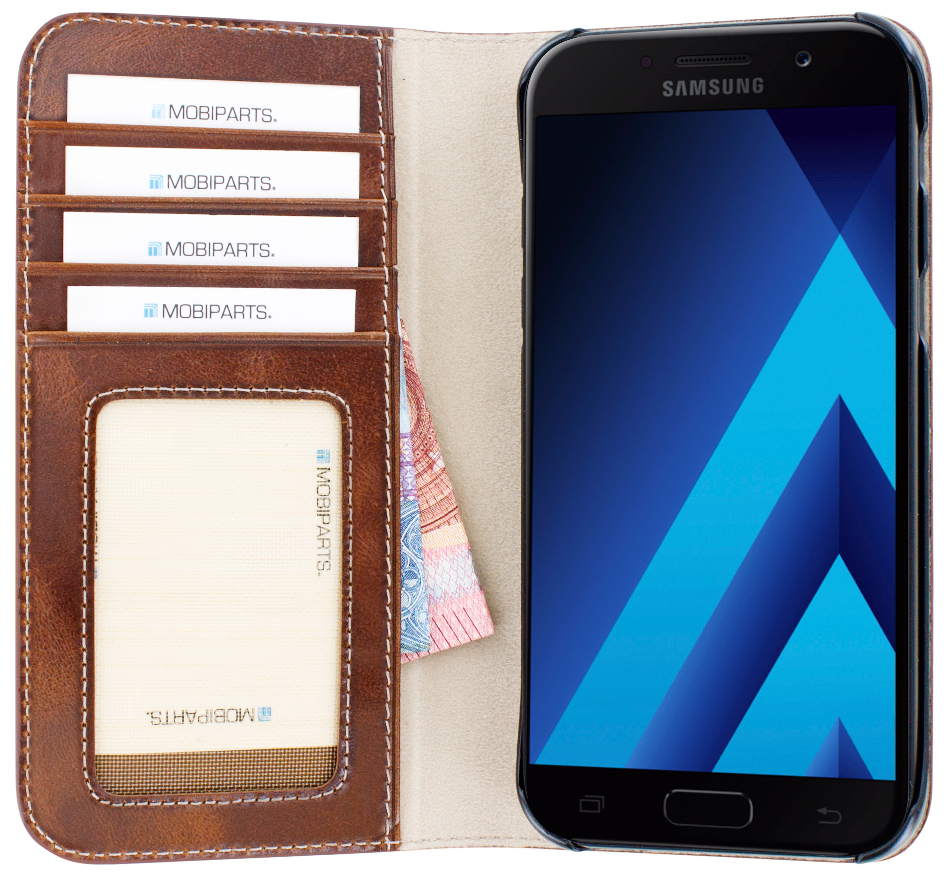 Mobiparts Excellent Wallet Case Samsung Galaxy A5 (2017) Oaked Cognac – image 4