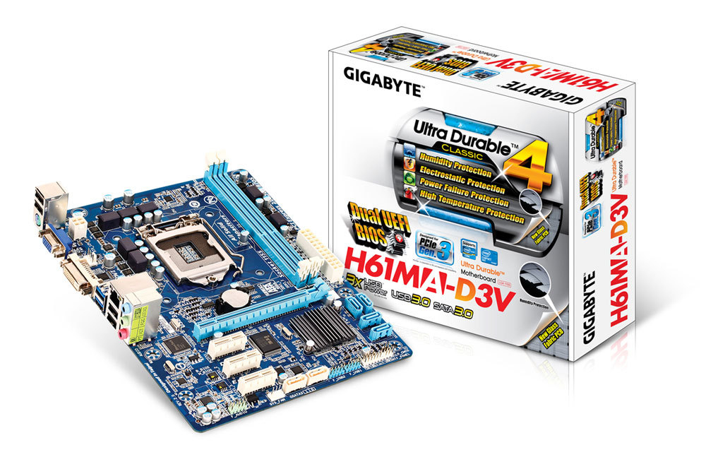 GIGABYTE GA-H61MA-D3V motherboard Intel® H61 LGA 1155 (Socket H2) micro ATX – image 4
