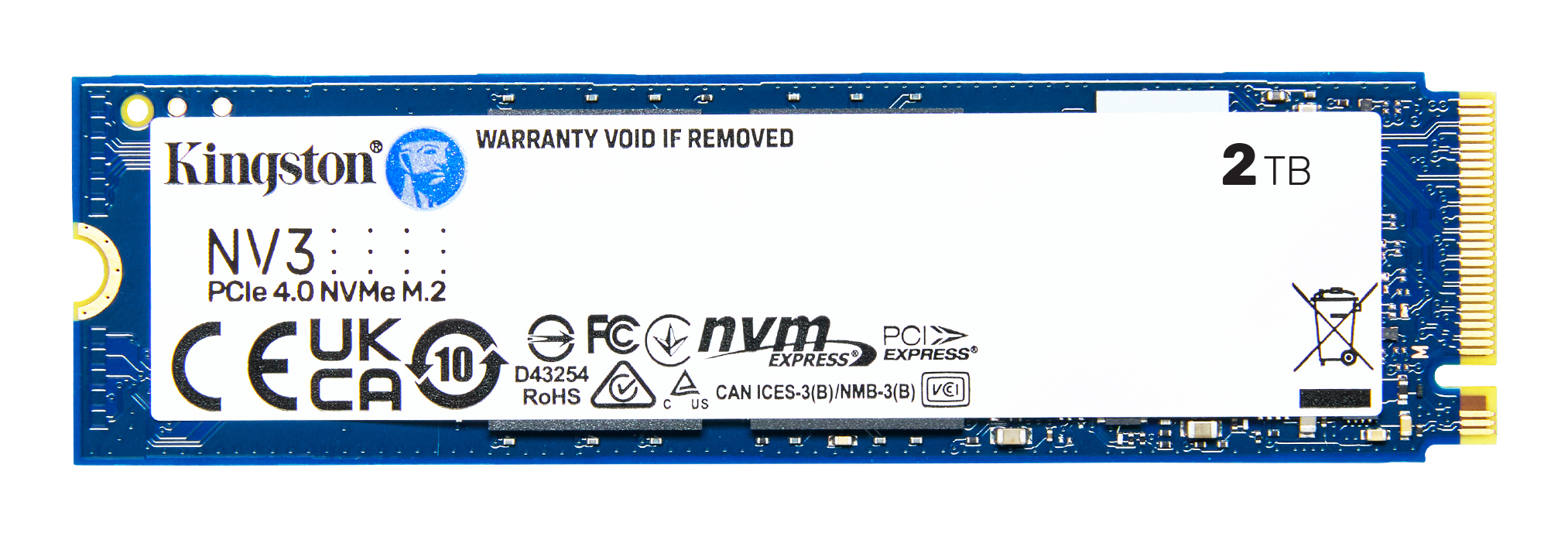 Unidad de Estado Sólido Kingston NV3 - M.2 - 2TB - PCI-E 4.0 - SNV3S/2000G Unidad de Estado Sólido Kingston NV3 - M.2 - 2TB - PCI-E 4.0 - SNV3S/2000G
