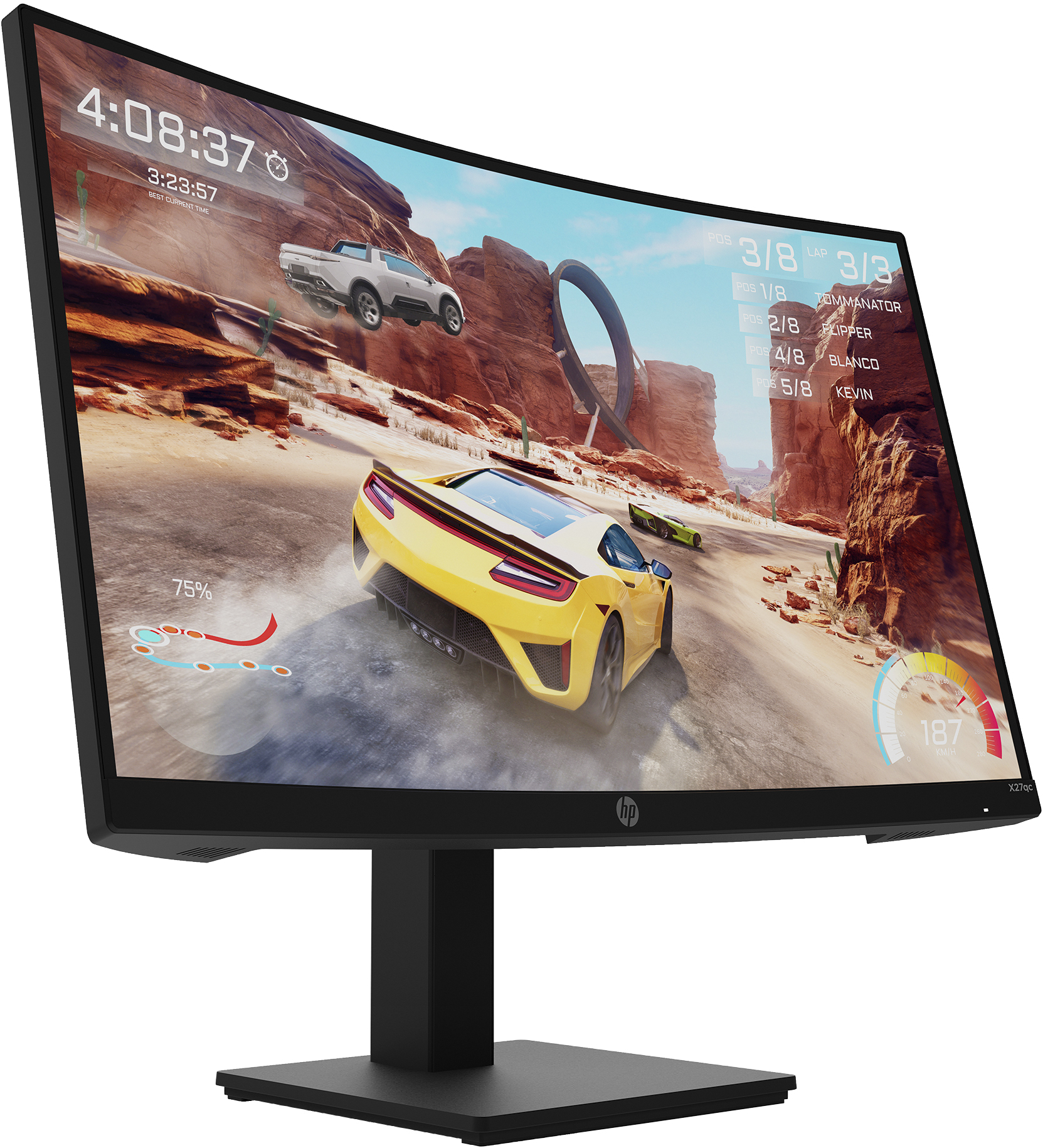HP X27qc computer monitor – image 3