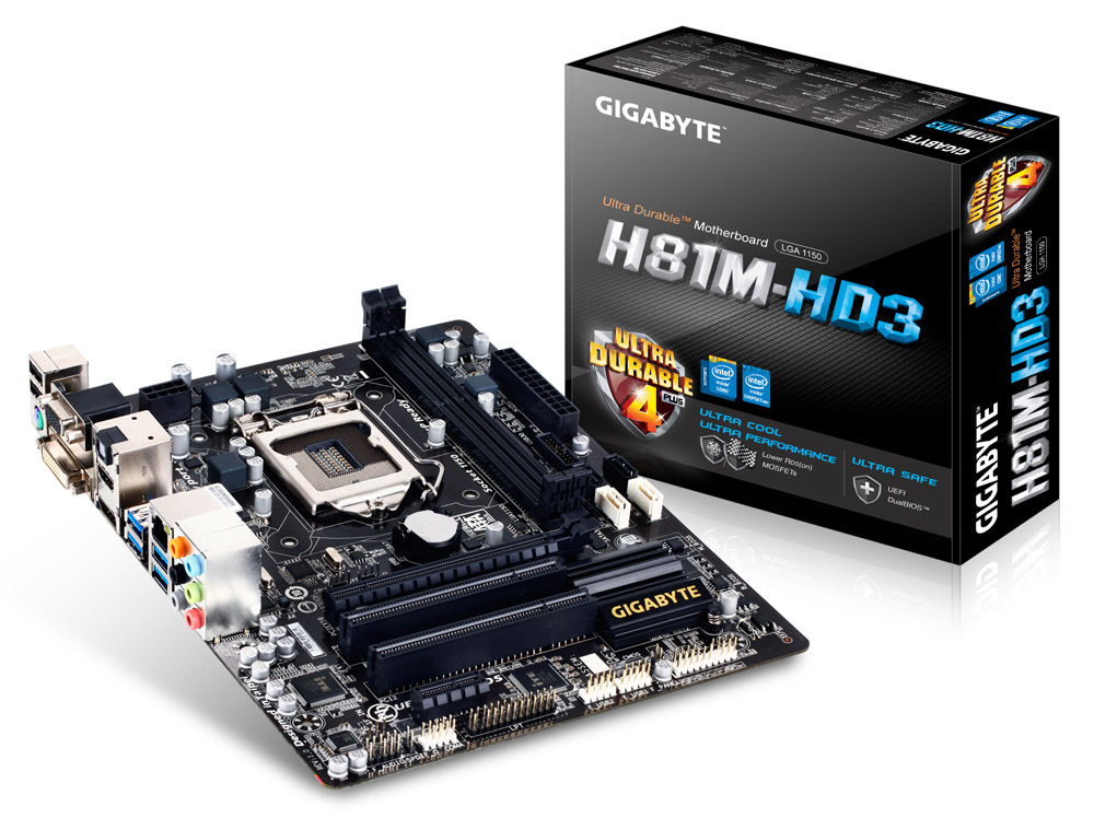 GIGABYTE GA-H81M-HD3 motherboard Intel® H81 LGA 1150 (Socket H3) micro ATX
