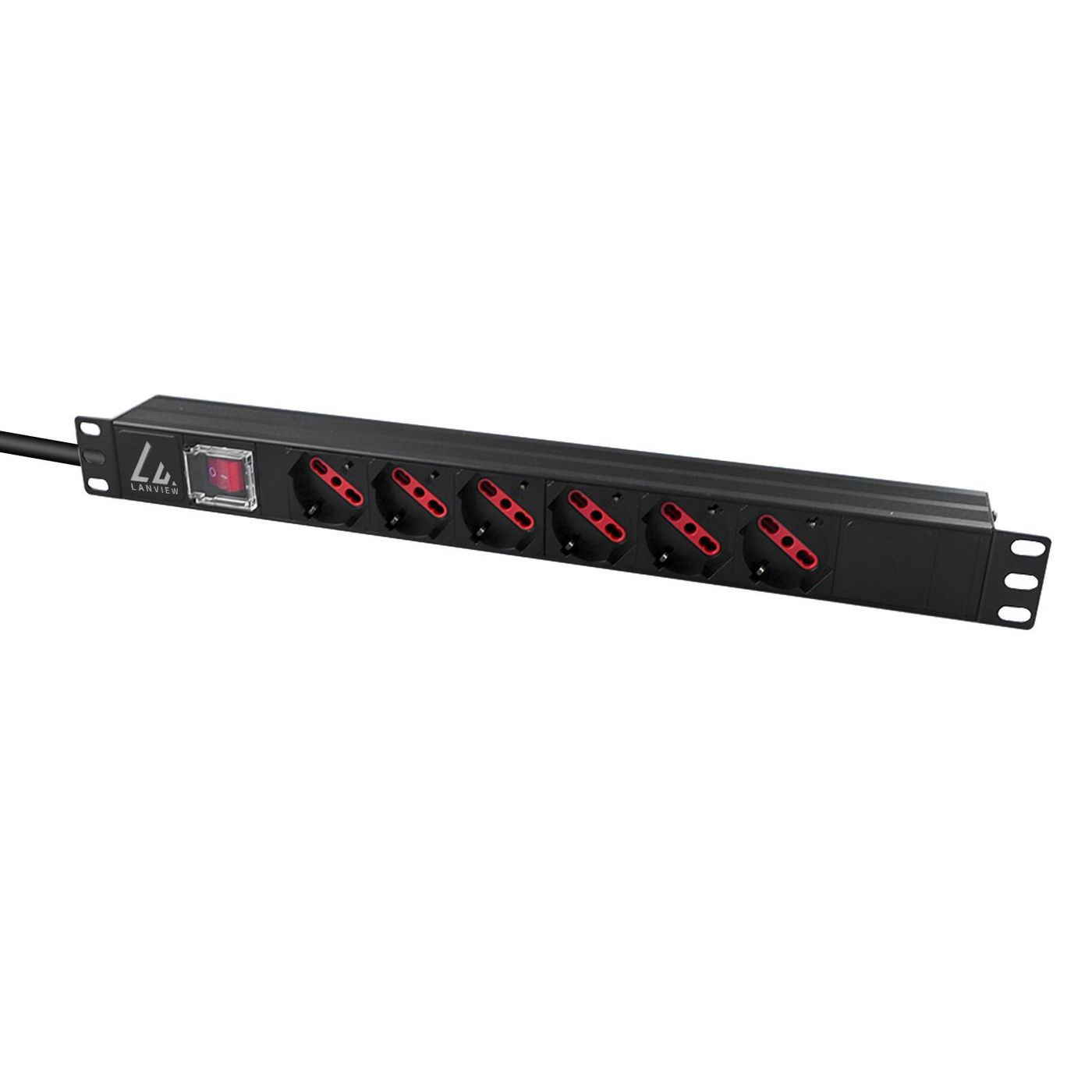 Lanview LVR-2MIT-SW-IT6 power distribution unit (PDU) 1U Black – image 2