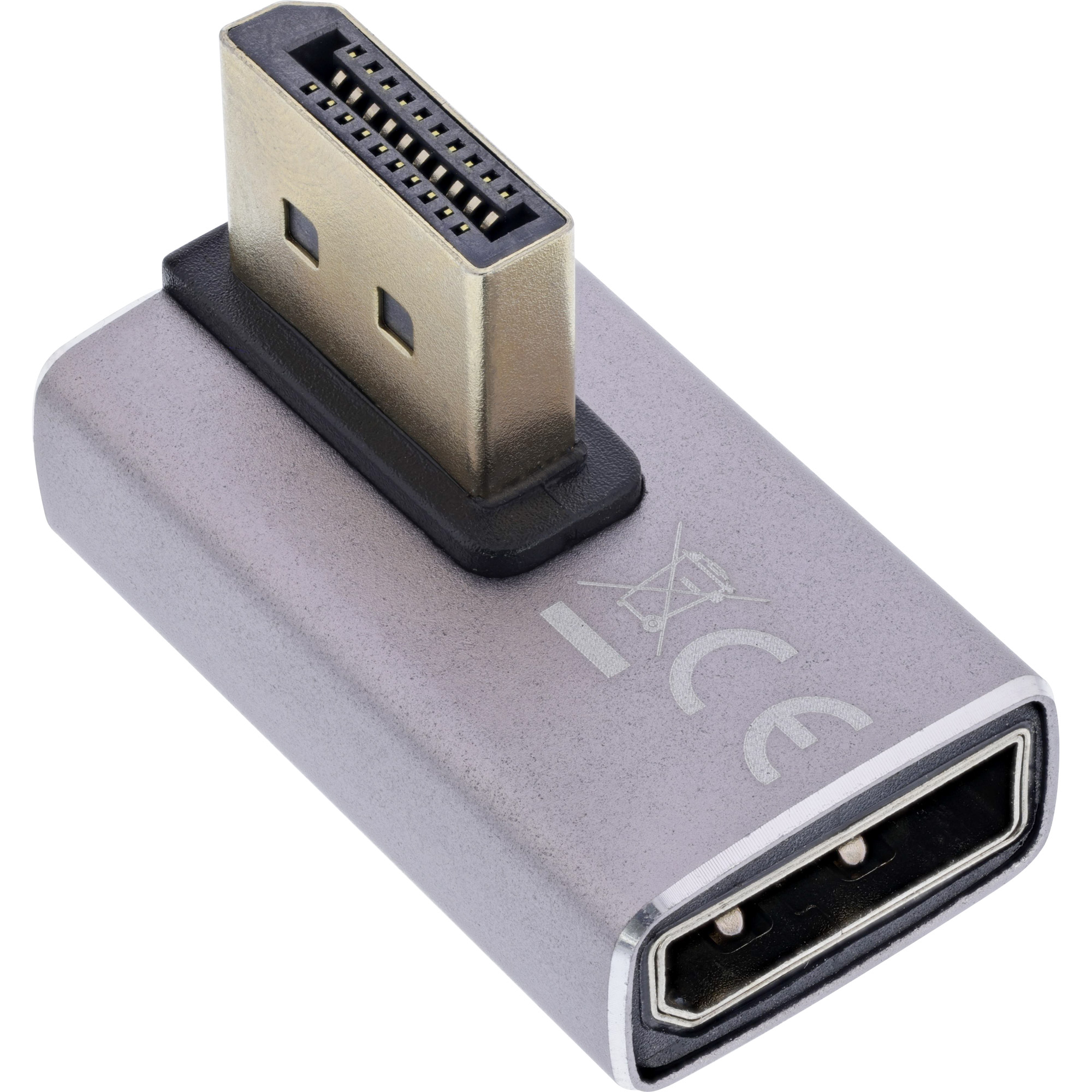 InLine 17291H adattatore per inversione del genere dei cavi DisplayPort Grigio Nero