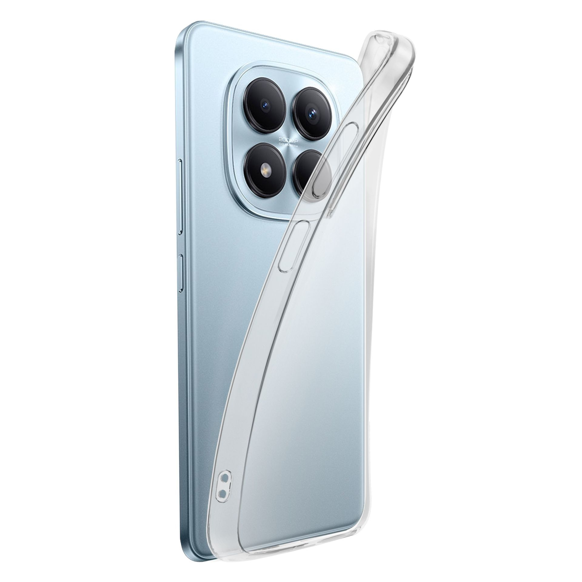 Funda móvil - CellularLine Fine, Para Xiaomi Redmi Note 15 Pro 4G, Ultrafina, Goma blanda, Transparente