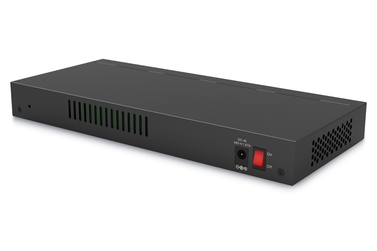 EnGenius EGS2108P network switch L2 Gigabit Ethernet (10/100/1000) Power over Ethernet (PoE) Black – image 3