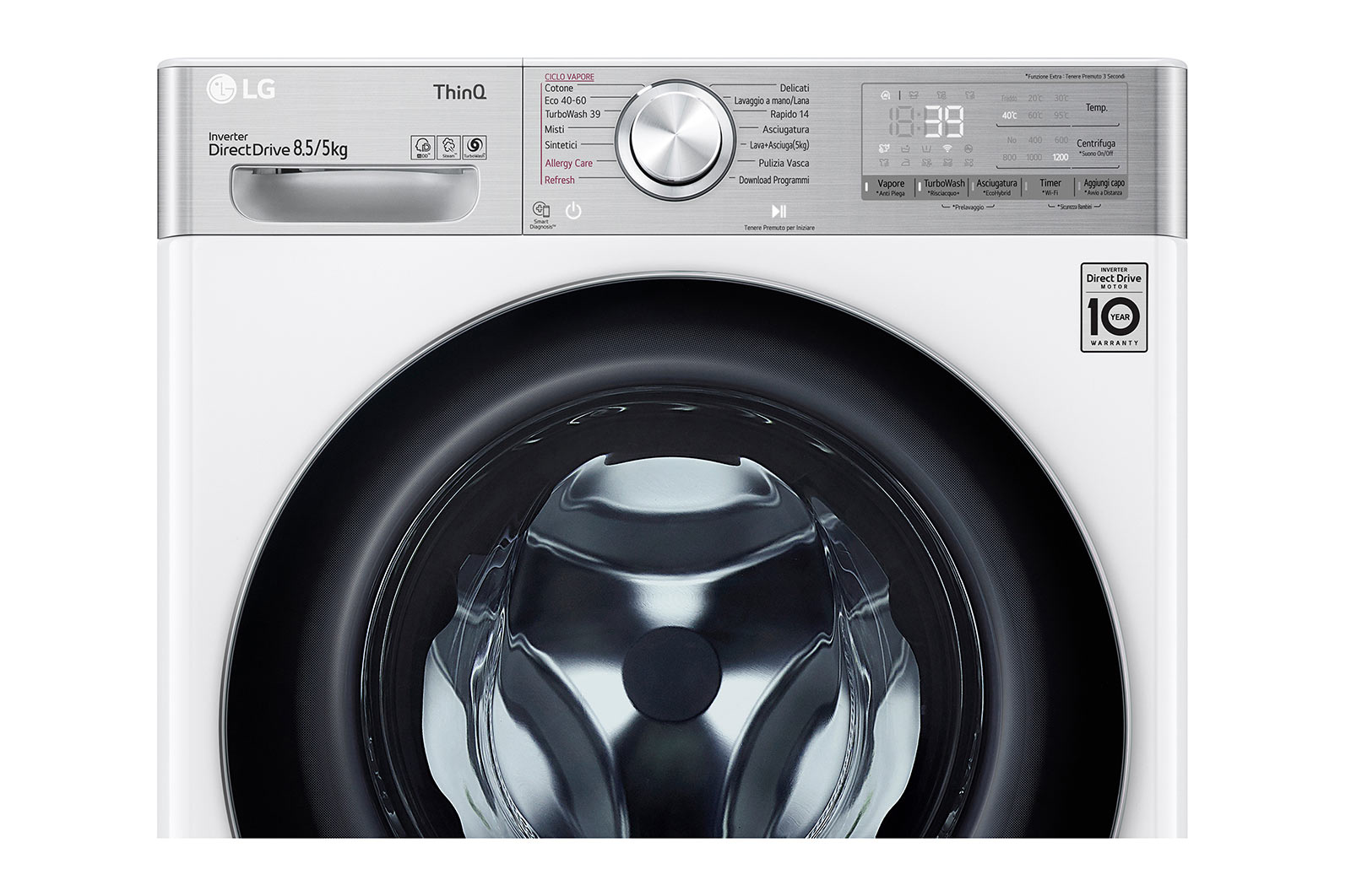 LG F2DV9S8H2E washer dryer Freestanding Front-load White – image 6