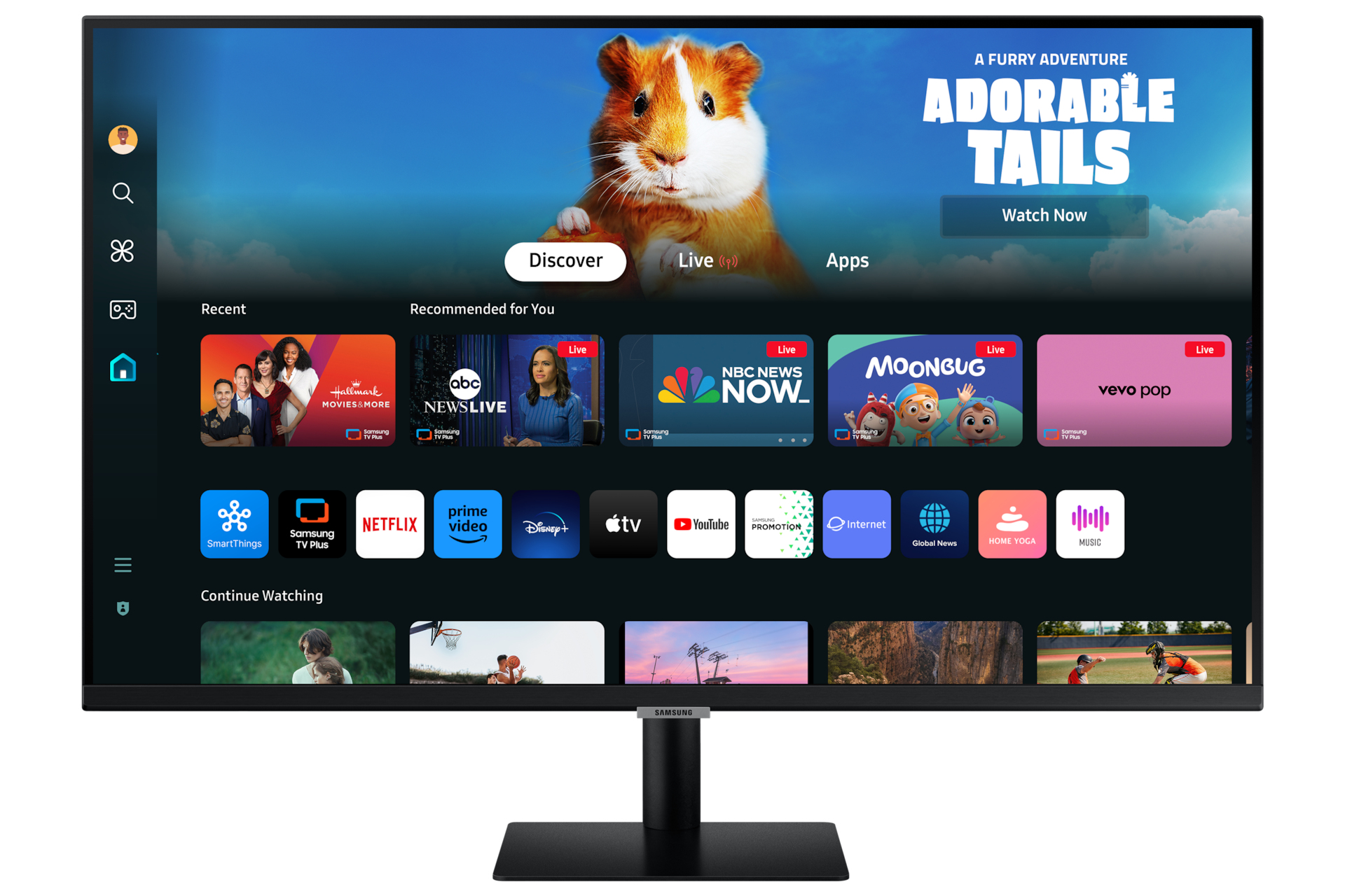 Samsung 32" M50D FHD Smart Monitor with Speakers and Remote – image 2