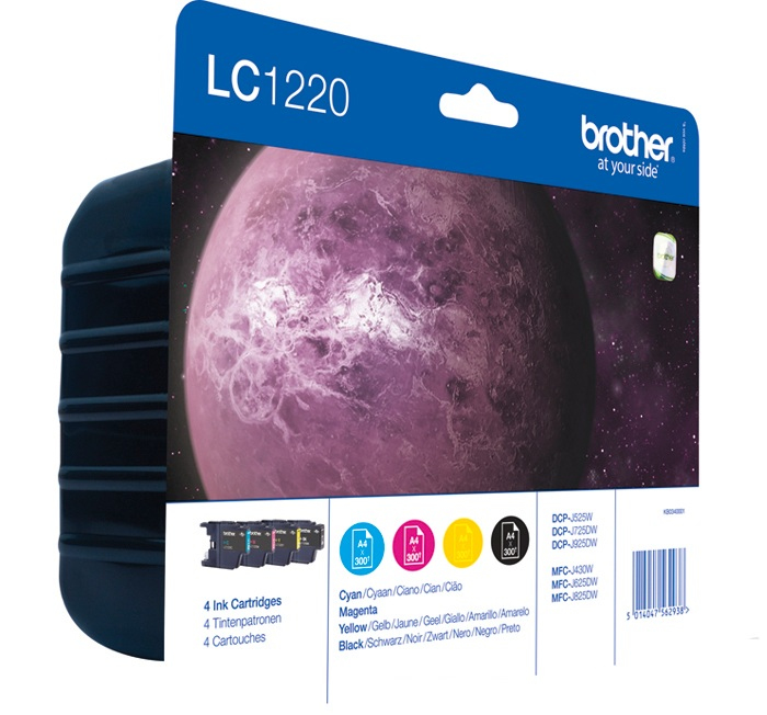 Brother LC-1220VAL ink cartridge 4 pc(s) Original Black, Cyan, Magenta, Yellow