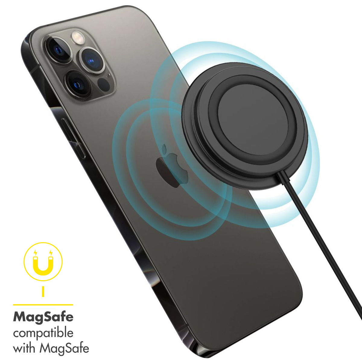 Accezz WIRELESSCHARGER50248001 mobile device charger Smartphone Black USB Wireless charging Indoor – image 2