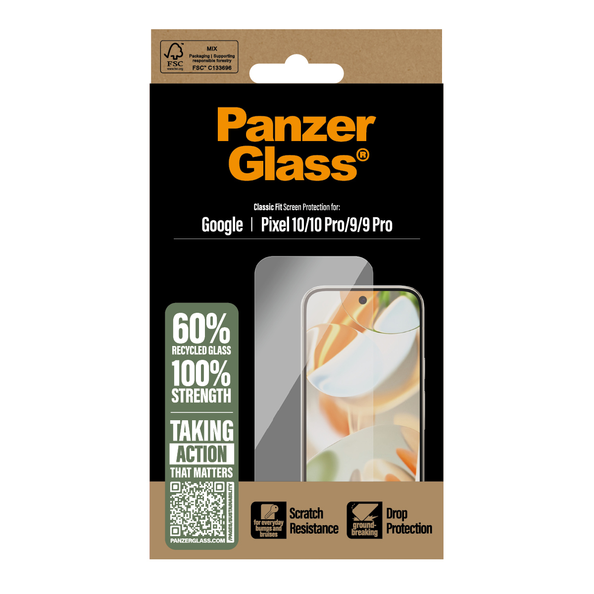 PanzerGlass® Displayschutz Google Pixel 10 | 10 Pro 5G | 9 5G | 9 Pro 5G | Classic Fit